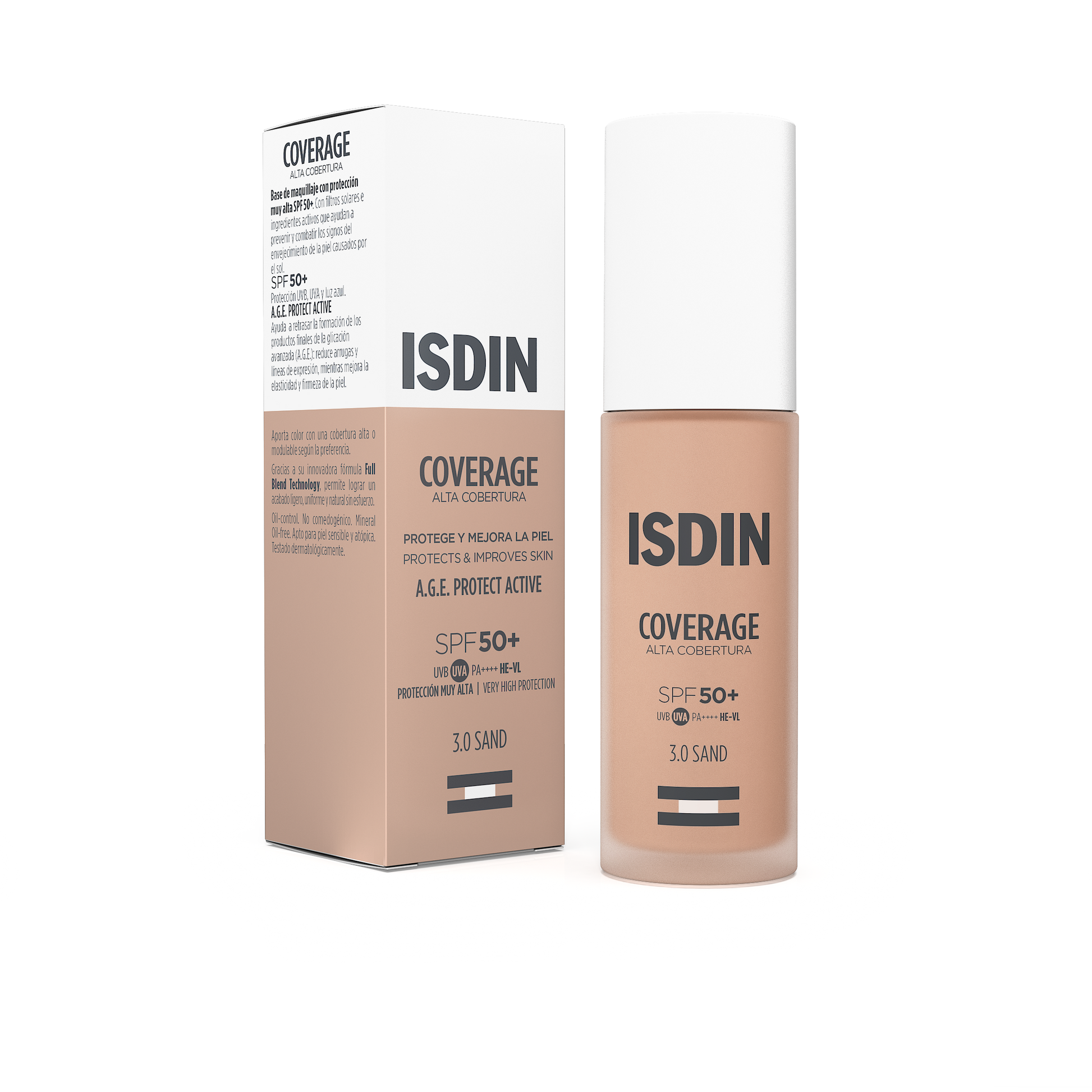 ISDIN Coverage SPF 50+ 3.0 Sand (fond de teint solaire)