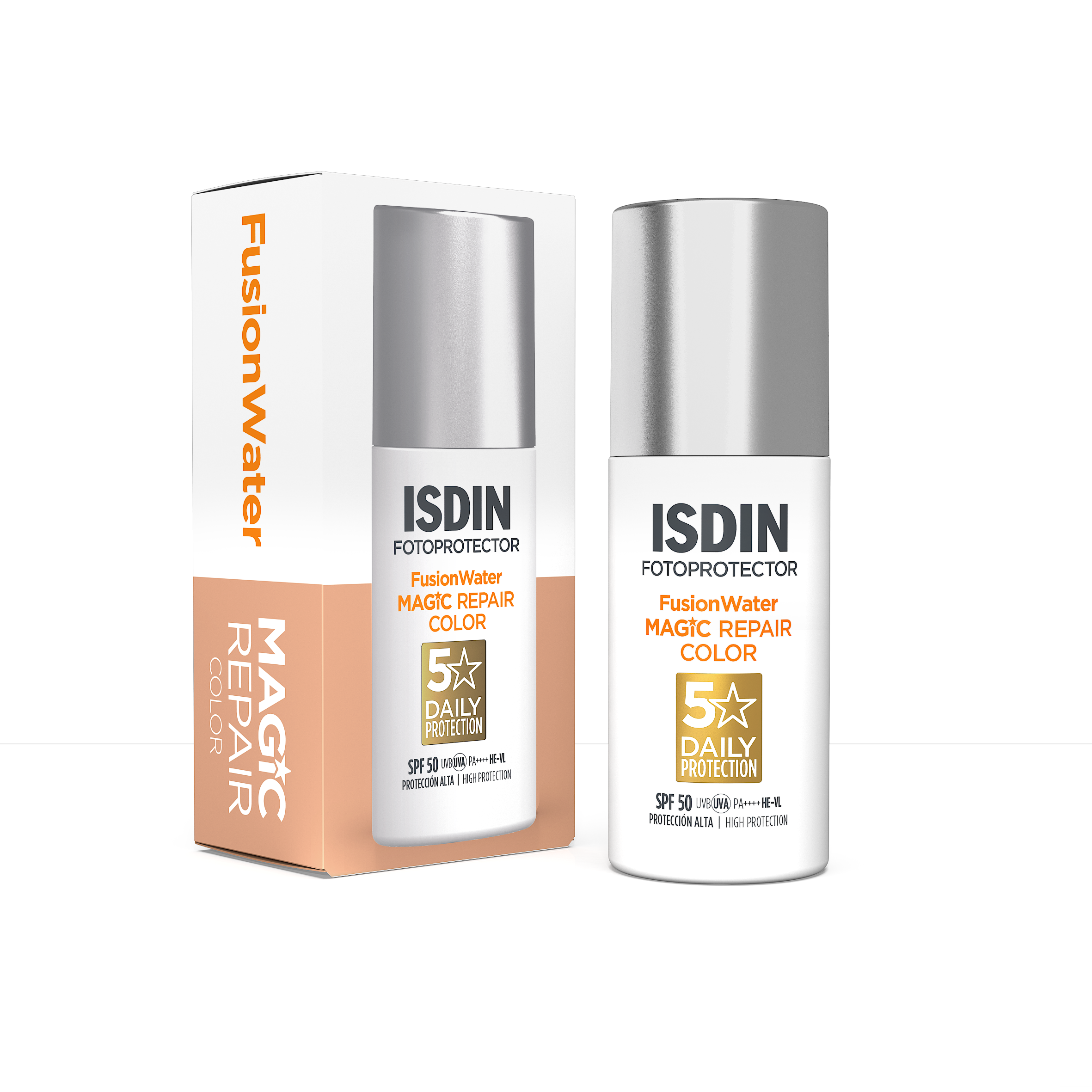 Fotoprotector ISDIN Fusion Water Magic Repair Color SPF 50